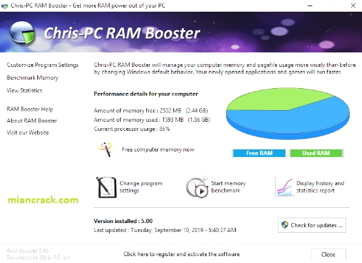 Chris-PC RAM Booster Crack