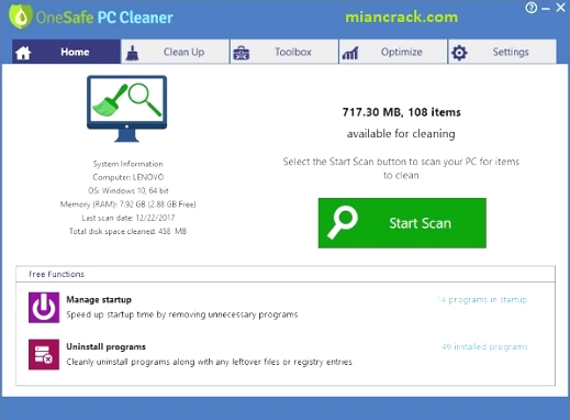 OneSafe PC Cleaner Pro Crack
