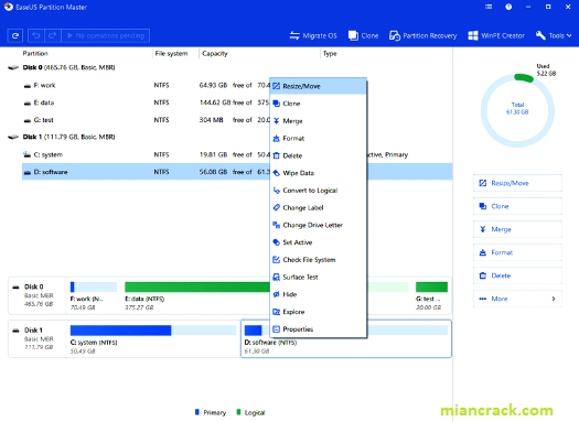 EaseUS Partition Master Crack