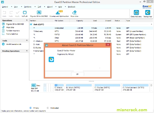 EaseUS Partition Master Crack