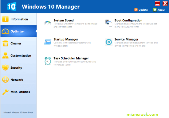 Yamicsoft Windows 10 Manager Crack