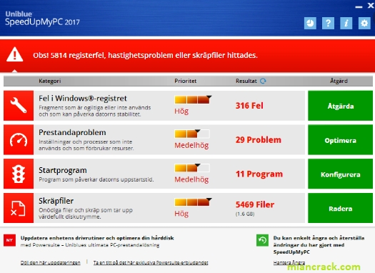 Uniblue SpeedUpMyPC Crack