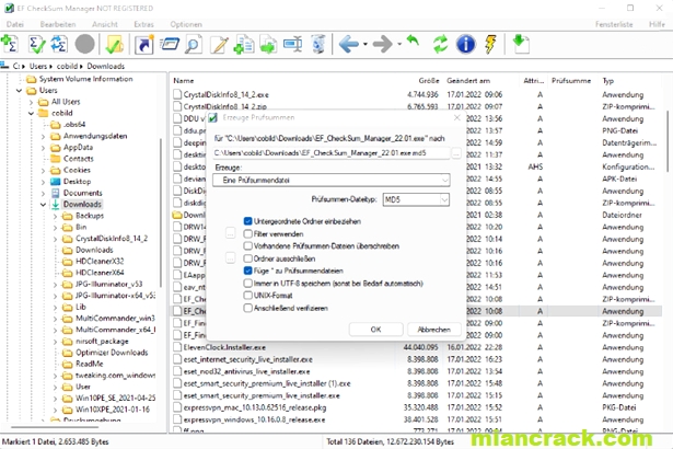 EF CheckSum Manager Crack