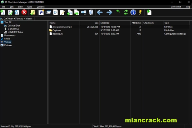 EF CheckSum Manager Crack