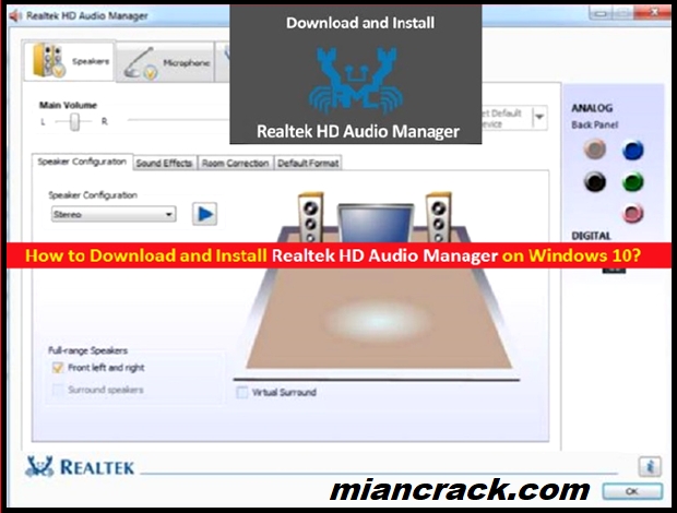 Realtek High Audio Drivers Crack