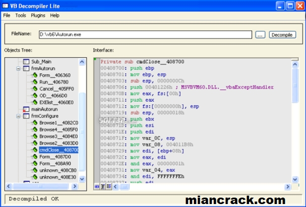 VB Decompiler Pro Crack