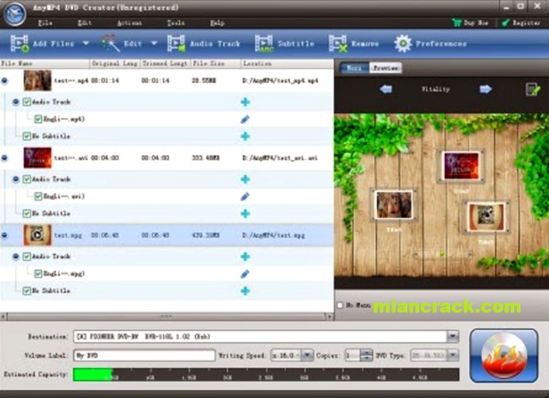 AnyMP4 DVD Creator Crack
